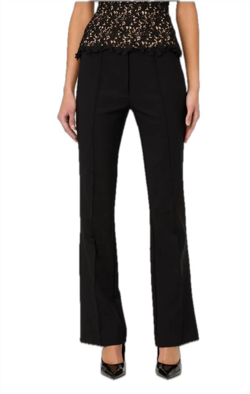 NEW ASTR andie straight leg pants in black